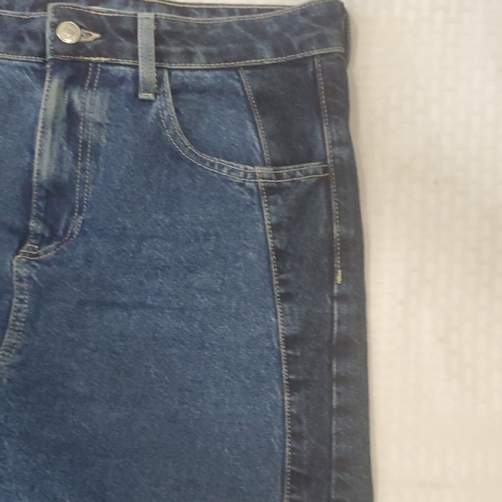Forever 21 Blue Denim Midi Skirt Size L - Picture 6 of 13